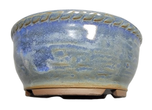 Load image into Gallery viewer, Round, Glazed-Ceramic Bonsai Pot | 4.75" Wide Japanese Vessel - Aven's Serenity Garden