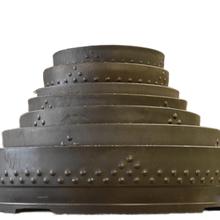 Load image into Gallery viewer, Round Mica Bonsai Pot  | Break Resistant Bonsai Training Pot | 11in Wide Drum Vessel - Aven's Serenity Garden