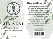 Load image into Gallery viewer, Aven's Serenity Garden Jin Seal  | Deadwood Preservative and Whitener | 4 fl oz bottle - Aven's Serenity Garden