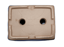 Load image into Gallery viewer, Aven's Serenity Garden - Rectangular Ceramic Japanese Bonsai Pot Blue-Green Glazed Vessel - Aven's Serenity Garden