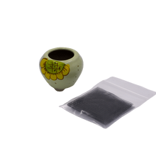 Load image into Gallery viewer, Green Tapered Ceramic Shito Bonsai Pot - Aven's Serenity Garden