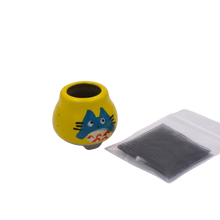 Load image into Gallery viewer, Yellow Ceramic Bulb Shito Bonsai Pot - Aven's Serenity Garden