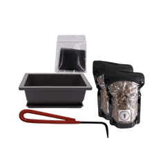 Load image into Gallery viewer, Plastic Bonsai Pot with Humidity Tray, Lyte Serenity Soil (2 pack), Red Root Hook plus Drainage Mesh - Aven's Serenity Garden