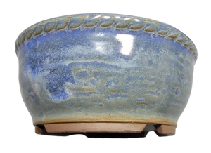 Round, Glazed-Ceramic Bonsai Pot | 4.75" Wide Japanese Vessel - Aven's Serenity Garden