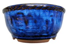 Load image into Gallery viewer, Round, Glazed-Ceramic Bonsai Pot | 4.75&quot; Wide Japanese Vessel - Aven&#39;s Serenity Garden
