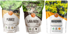 Load image into Gallery viewer, Akadama, American Pumice and Black Lava Rock (Scoria) By Ho- Yoku Products | 3 Piece Set (1 Bag of Each) | 2.48 L Bags - Aven&#39;s Serenity Garden
