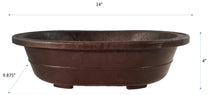 Load image into Gallery viewer, Oval Mica Pot | Bonsai Training Pot - Aven&#39;s Serenity Garden
