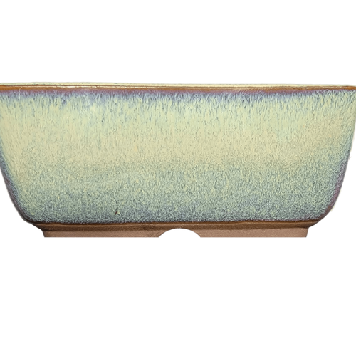 Aven's Serenity Garden - Rectangular Ceramic Japanese Bonsai Pot Blue-Green Glazed Vessel - Aven's Serenity Garden