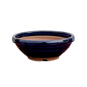 Round Tokoname Bonsai Pot |  8 Inch Japanese Ceramic Pot - Aven's Serenity Garden