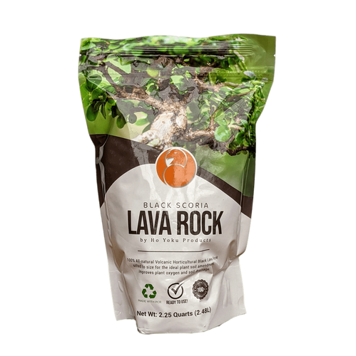 Black Scoria Soil  by Ho Yoku Products | Black Lava Rock Substrate For Bonsai | about 3Lbs - Aven's Serenity Garden