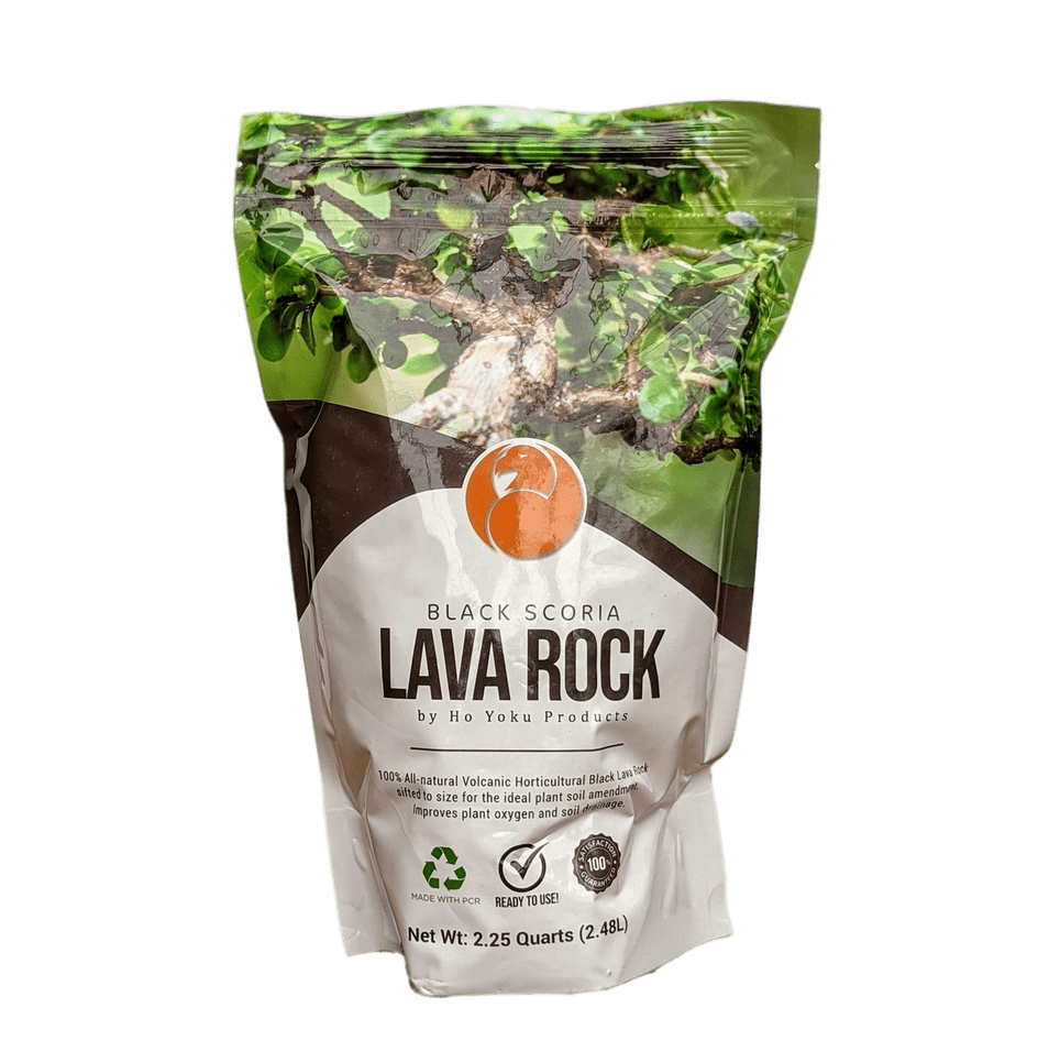 Black Scoria Soil  by Ho Yoku Products | Black Lava Rock Substrate For Bonsai | about 3Lbs - Aven's Serenity Garden