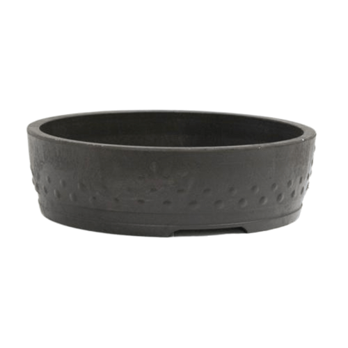 Round Mica Bonsai Pot  | Break Resistant Bonsai Training Pot | 11in Wide Drum Vessel - Aven's Serenity Garden