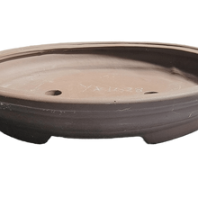 Load image into Gallery viewer, Ceramic Oval Pot | Yixing Bonsai pot | 9in Shallow Ceramic Container - Aven&#39;s Serenity Garden
