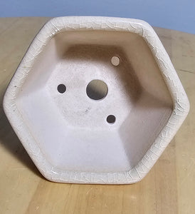 3 Inch Hexagonal Bonsai Pot - Aven's Serenity Garden