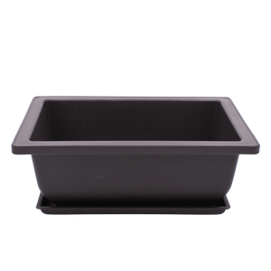 Plastic Bonsai Pot with Humidity Tray, Lyte Serenity Soil (2 pack), Red Root Hook plus Drainage Mesh - Aven's Serenity Garden