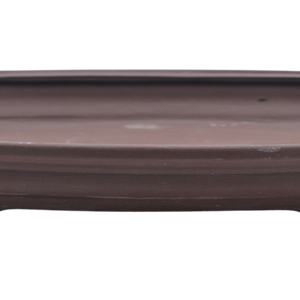 Ceramic Oval Pot | Yixing Bonsai pot | 9in Shallow Ceramic Container - Aven's Serenity Garden