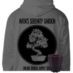 ASG Bonsai Hoodie | Pine Bonsai Design Plus 3D Printed Bonsai Pot | Resin Cascade Bonsai Pot - Aven's Serenity Garden