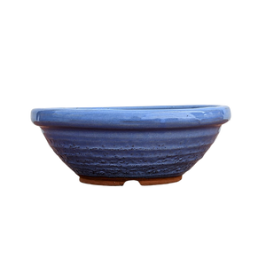 Round Ceramic Bonsai Pots | Japanese Tokoname Pot | 8 inch Diameter - Aven's Serenity Garden