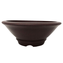 Load image into Gallery viewer, Round Yixing Bonsai Pot | 9&quot; Red, Unglazed Ceramic Pot - Aven&#39;s Serenity Garden
